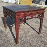 Antique Chinese Wood Ba Xian Eight Immortals Dining Table