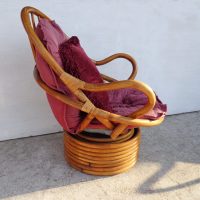 Swivel Rocker Rattan Lounge Chair