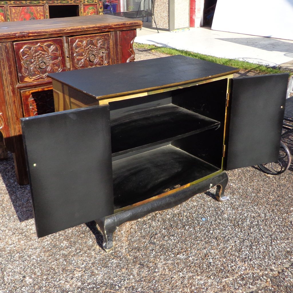 30″ Vintage Cabinet Painted with Peacock (MS10144)