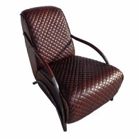 Davita Quited Leather Club Chair