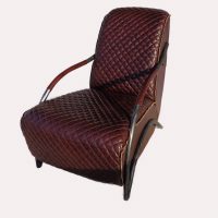 Davita Quited Leather Club Chair