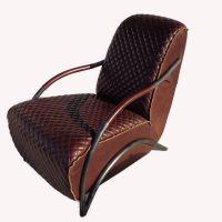 Davita Quited Leather Club Chair