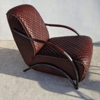 Davita Quited Leather Club Chair