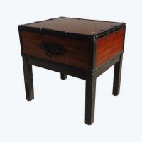 24.5″ Two Toned Wooden Chest Side Table