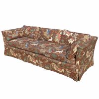 85″ Henredon Sofa With Hunt Print