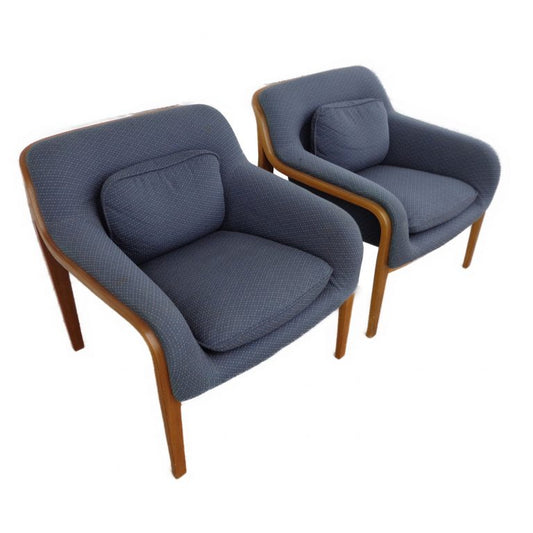 Mid Century Modern Lounge Chairs by Bill Stephens for Knoll, showcasing iconic design, premium materials, and ergonomic comfort for lounges or living rooms.