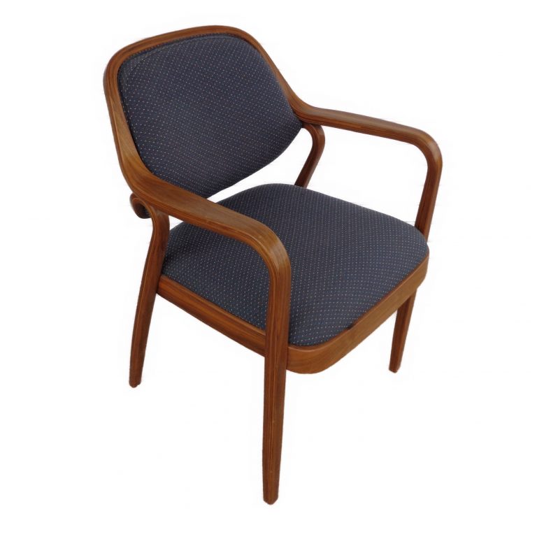 Vintage Bill Stephens Arm Chair, blending classic aesthetics with functional design, suitable for dining rooms, offices, or lounges.