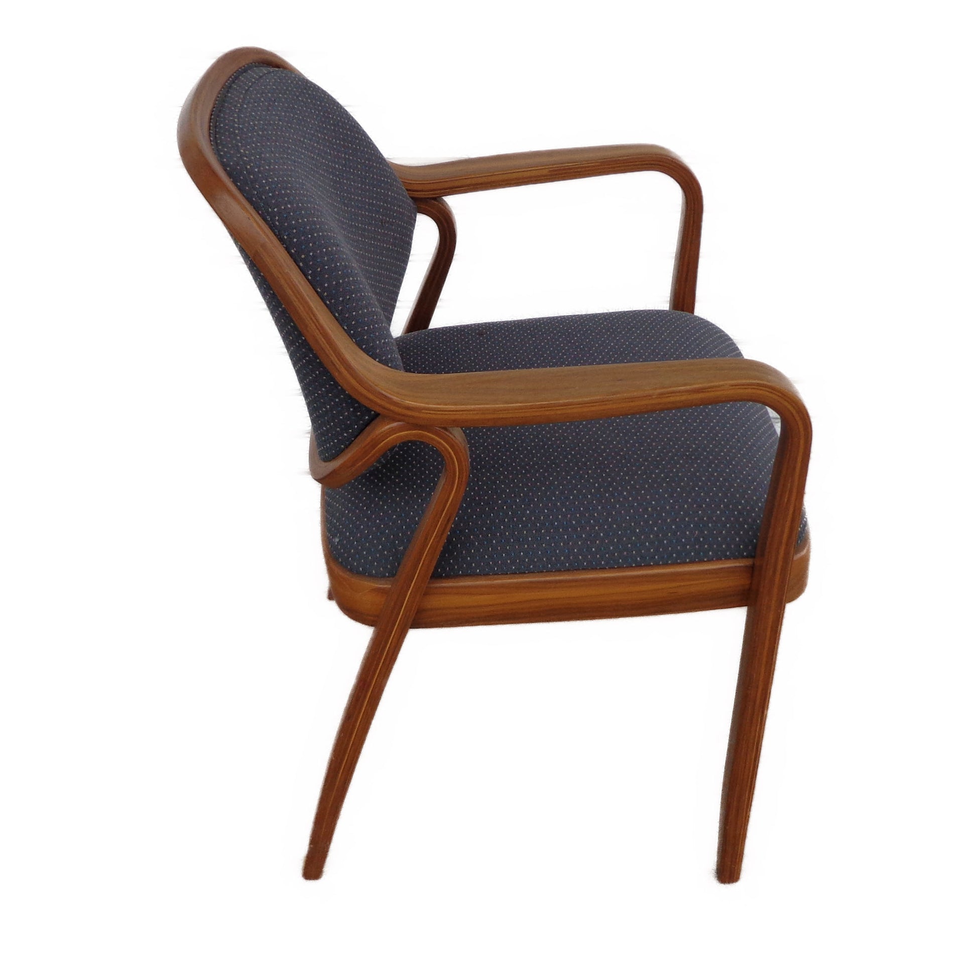 Vintage Bill Stephens Arm Chair from Knoll, offering a balance of elegance and comfort, suitable for various residential and commercial settings.