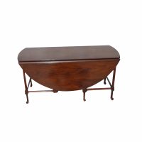 38″ Round Baker Coffee Table with 2 Foldable Leaves