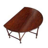 38″ Round Baker Coffee Table with 2 Foldable Leaves