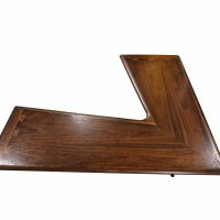 Lane Acclaim Mid Century Walnut Dove Tail Boomerang Coffee Table by Andre Bus