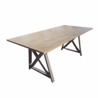 76″ Industrial Trestle Base Work Table Desk