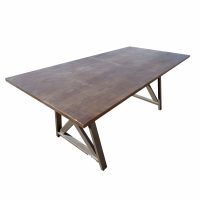 76″ Industrial Trestle Base Work Table Desk