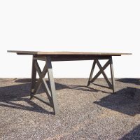 76″ Industrial Trestle Base Work Table Desk