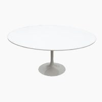 Knoll Saarinen Table with custom Ice White Ceramic Top