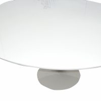 Knoll Saarinen Table with custom Ice White Ceramic Top