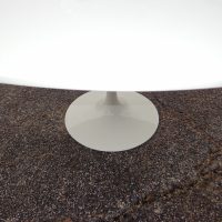 Knoll Saarinen Table with custom Ice White Ceramic Top