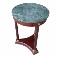 18″ Round Marble Top Side Table