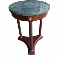 18″ Round Marble Top Side Table