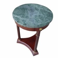 18″ Round Marble Top Side Table