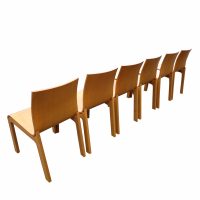 Set of 12 Italian Bross All Wood Side Chairs