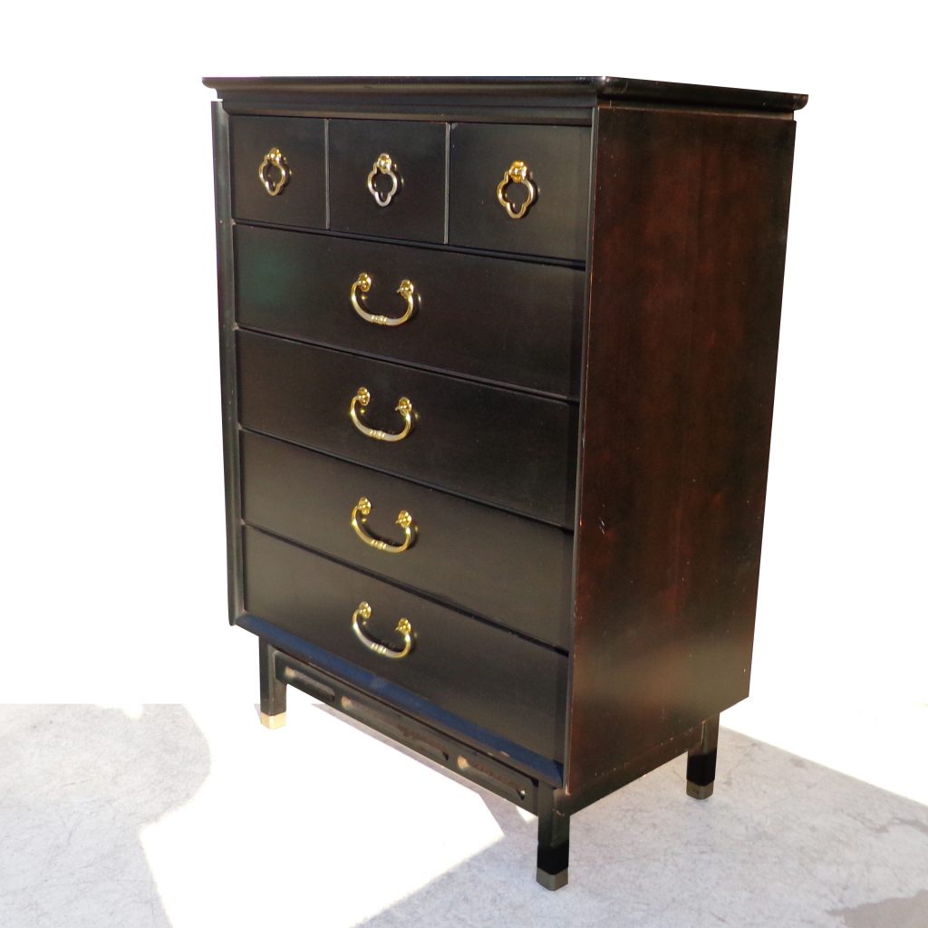 36″ Bassett Asian Style Ebonized 5 Drawer Chest ( MS10500)