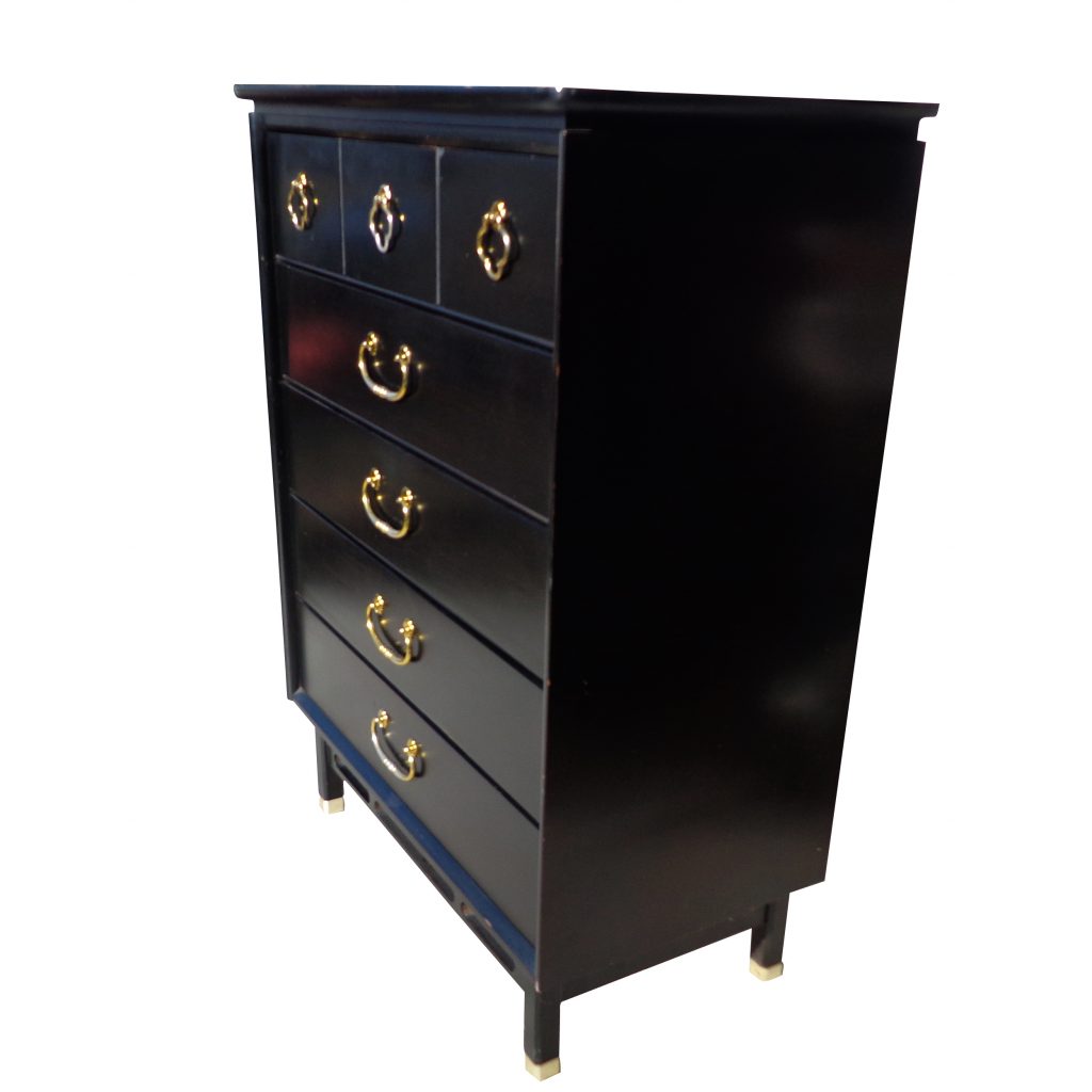 36″ Bassett Asian Style Ebonized 5 Drawer Chest ( MS10500)