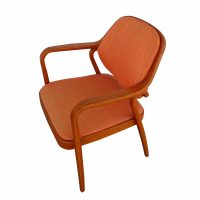 Knoll arm chair by Don Petti, featuring innovative aesthetics and exceptional comfort, ideal for enhancing your living space with sophistication and style.