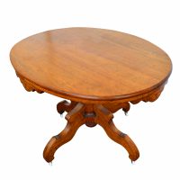 Eastlake Oval Oak Table