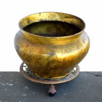 Brass Planter with Undertray with Casters