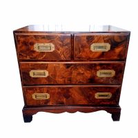 26″ Burl Patchwork Campaign Chest