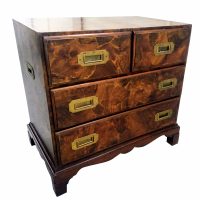 26″ Burl Patchwork Campaign Chest