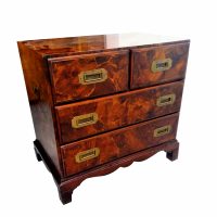 26″ Burl Patchwork Campaign Chest