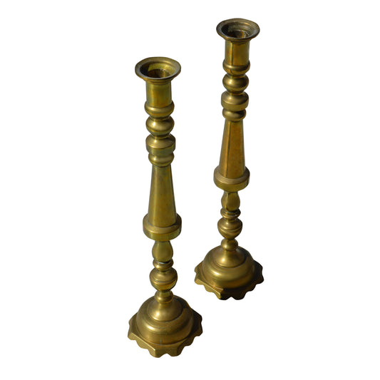 Pair of 23″ Brass Candle Holders (MS10580)