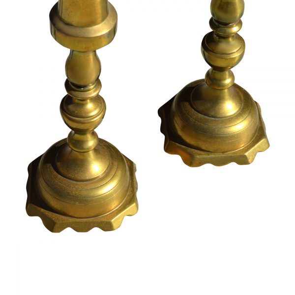 Pair of 23″ Brass Candle Holders (MS10580)