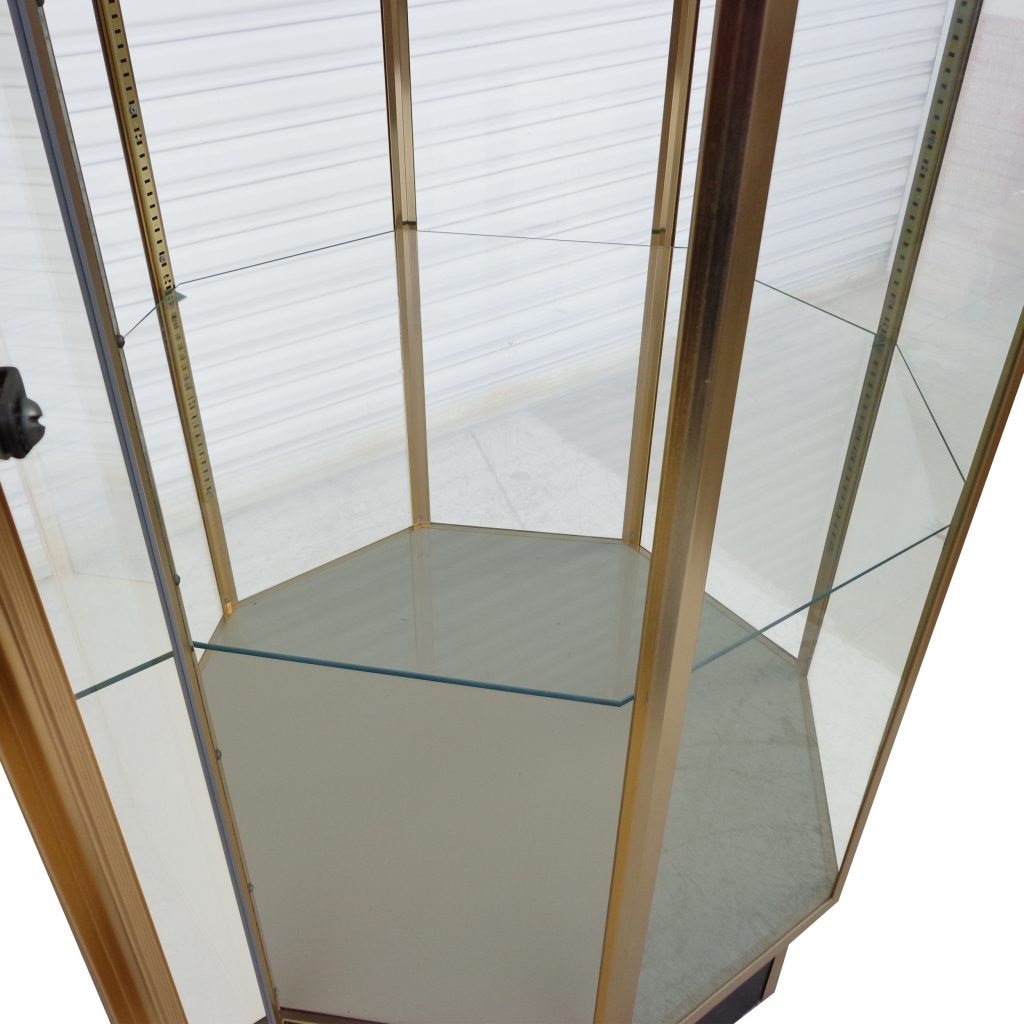 72″ Hexagon Glass Display Cabinet (MS10636)