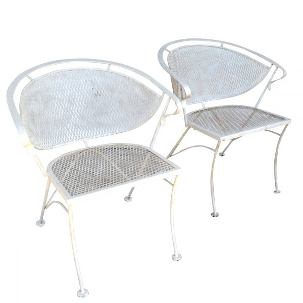 Pair of Outdoor Metal Arm Chairs (MS10649)