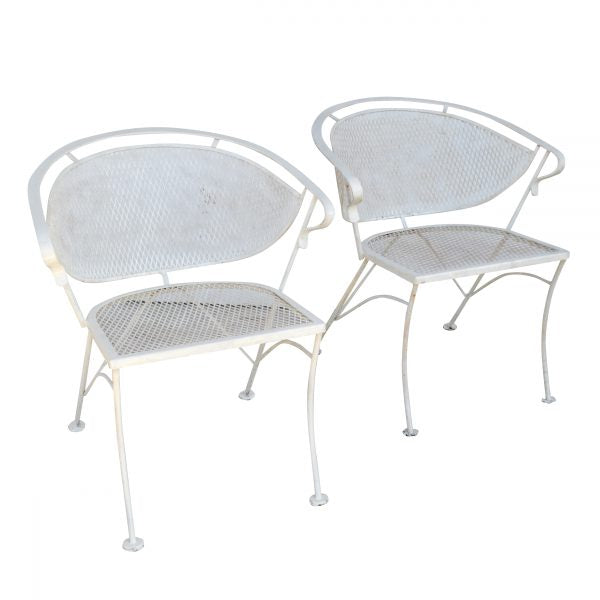 Pair of Outdoor Metal Arm Chairs (MS10649)