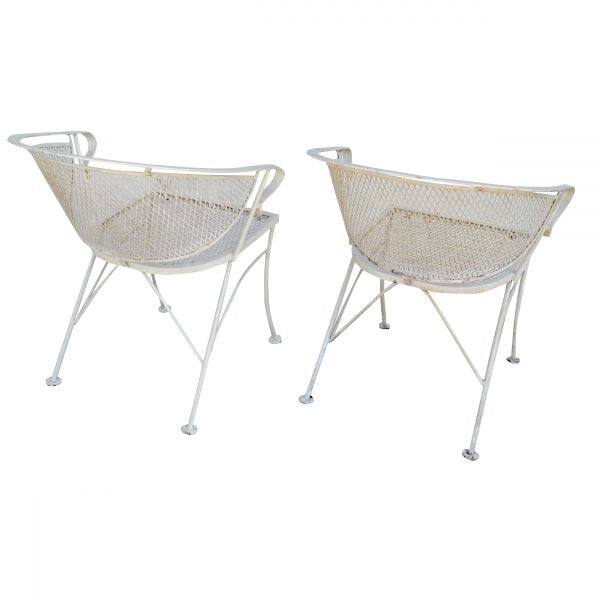 Pair of Outdoor Metal Arm Chairs (MS10649)