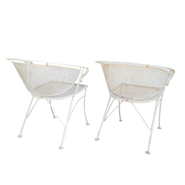 Pair of Outdoor Metal Arm Chairs (MS10649)