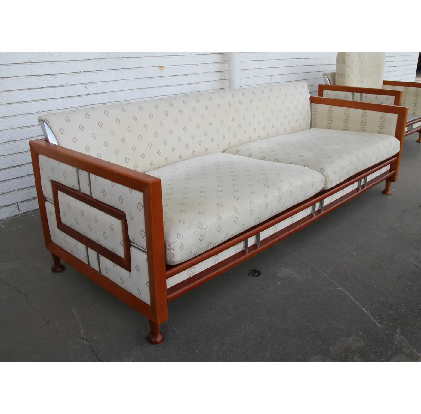 Mid-Century Teak Sofa from Spain