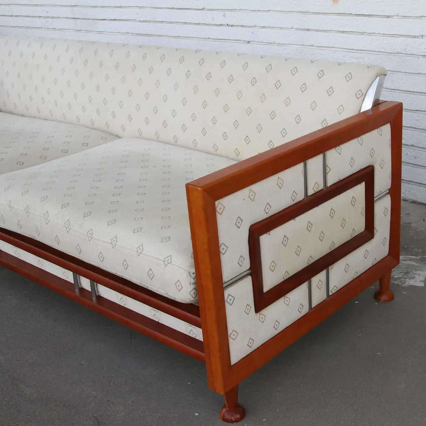 Mid-Century Teak Sofa from Spain