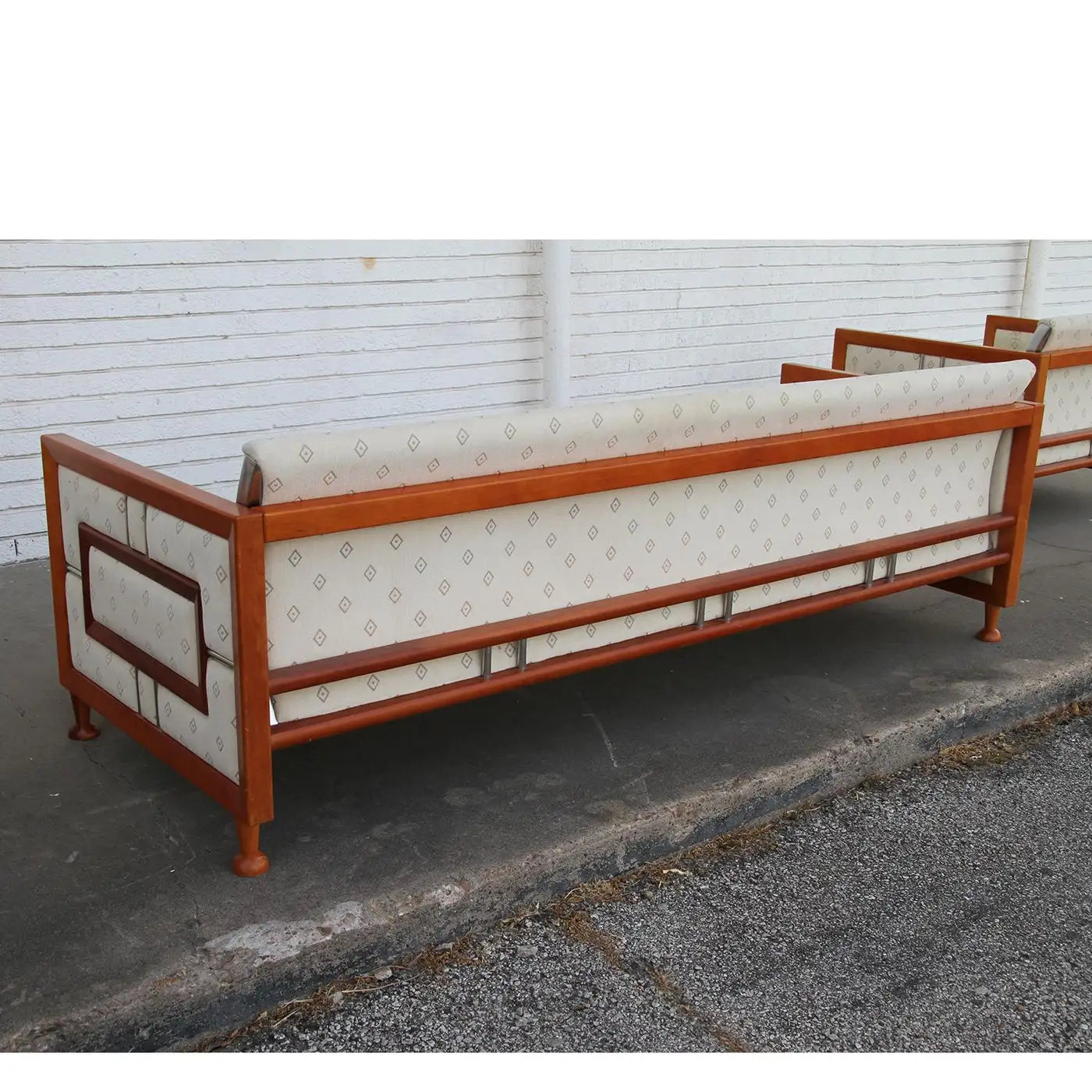 Mid-Century Teak Sofa from Spain