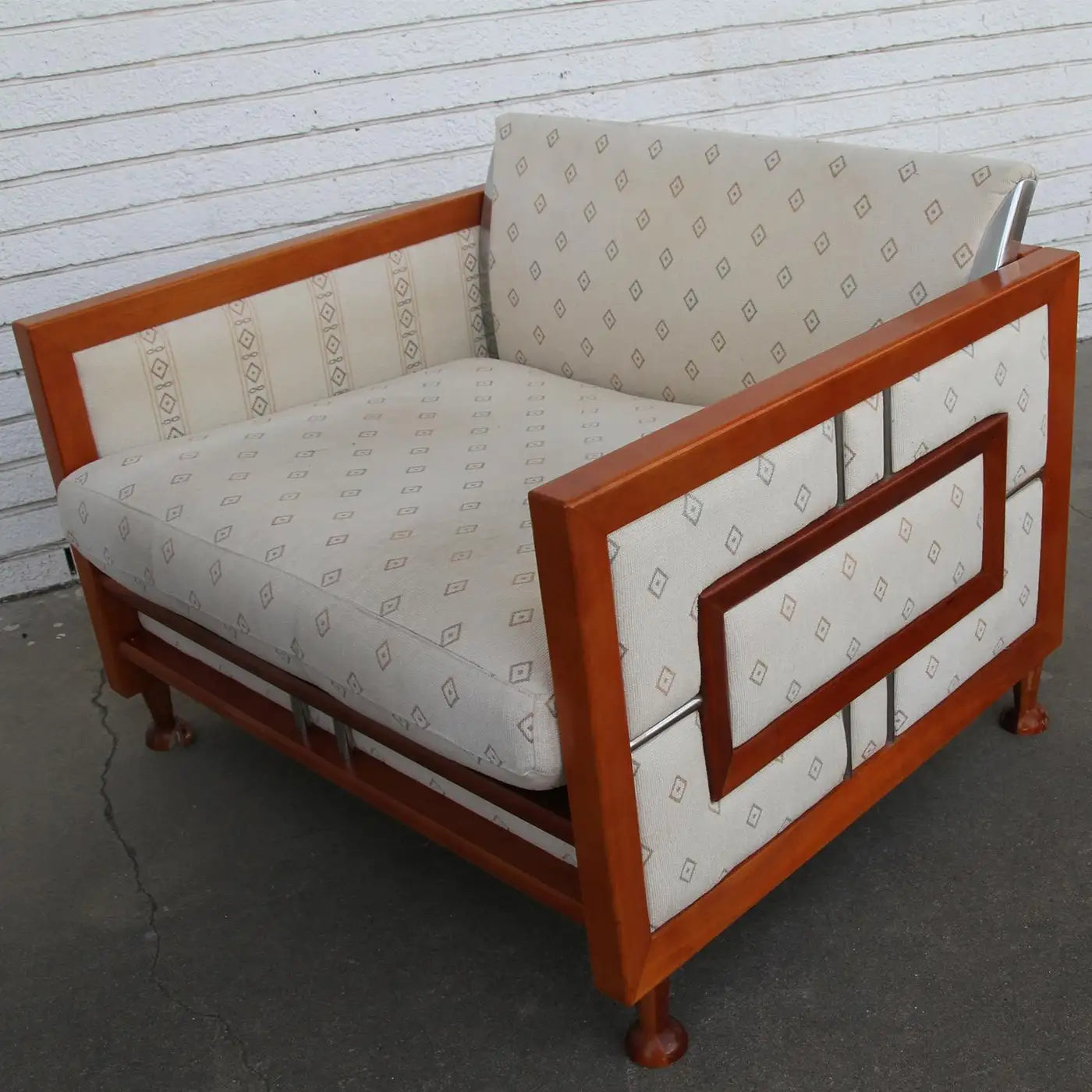 Mid-Century Teak Sofa from Spain