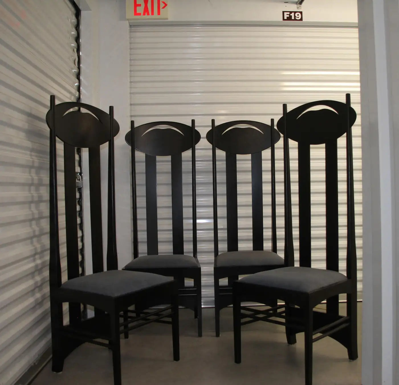 Set of 8 Argyle Chairs by Charles R Mackintosh for Atelier International