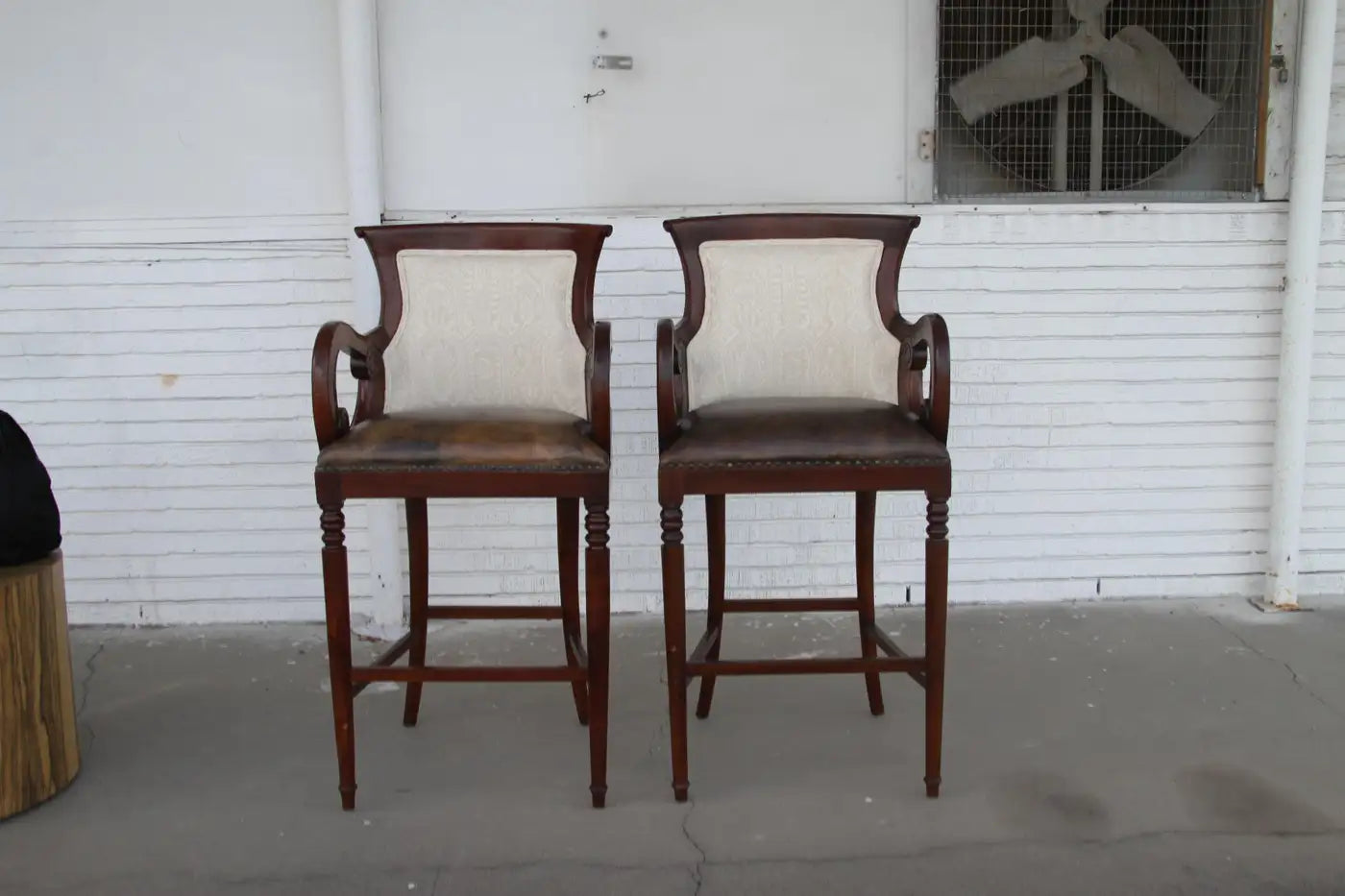 Pair Regency Style Bar Stools