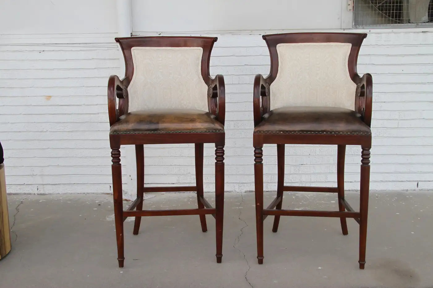 Pair Regency Style Bar Stools