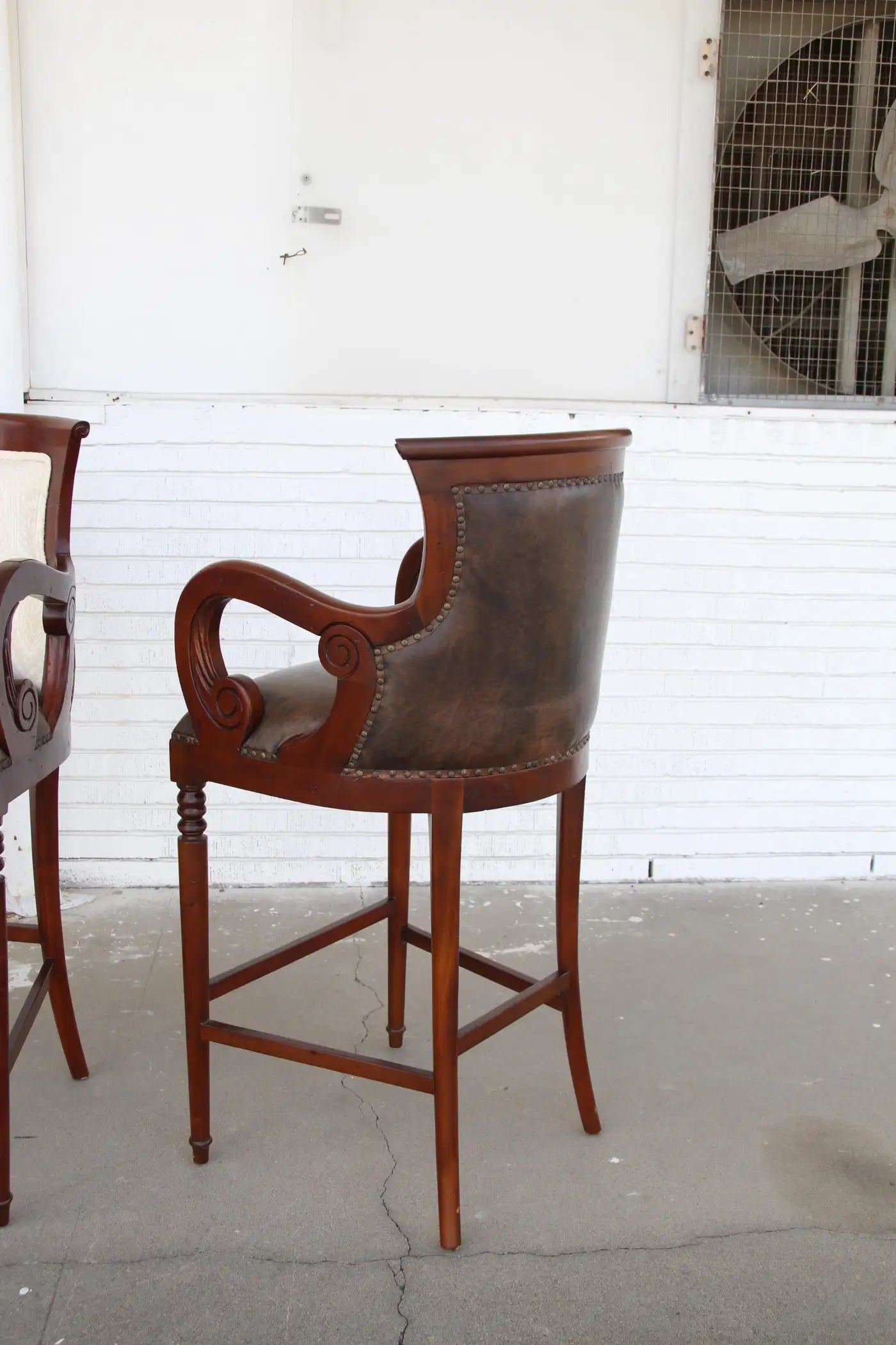 Pair Regency Style Bar Stools