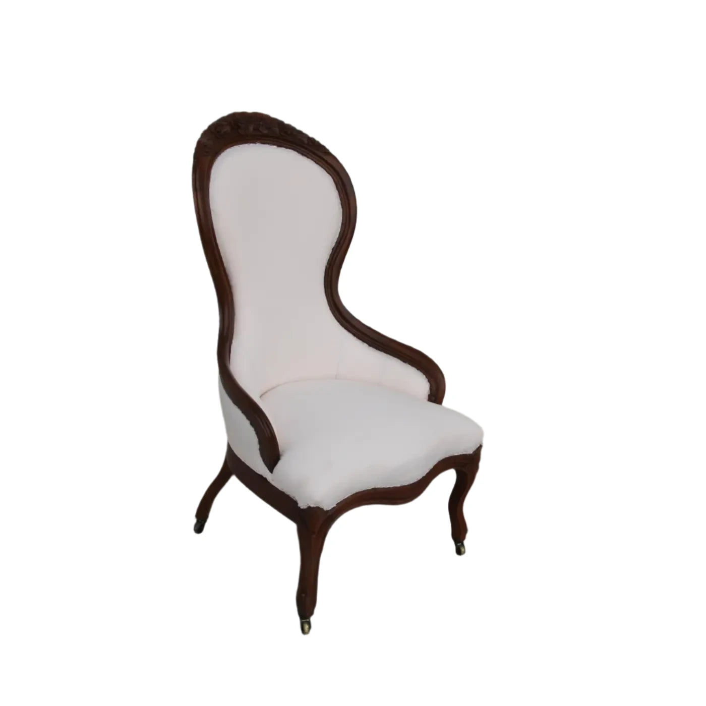 Victorian Style Spoon Back Parlor Lounge Chair