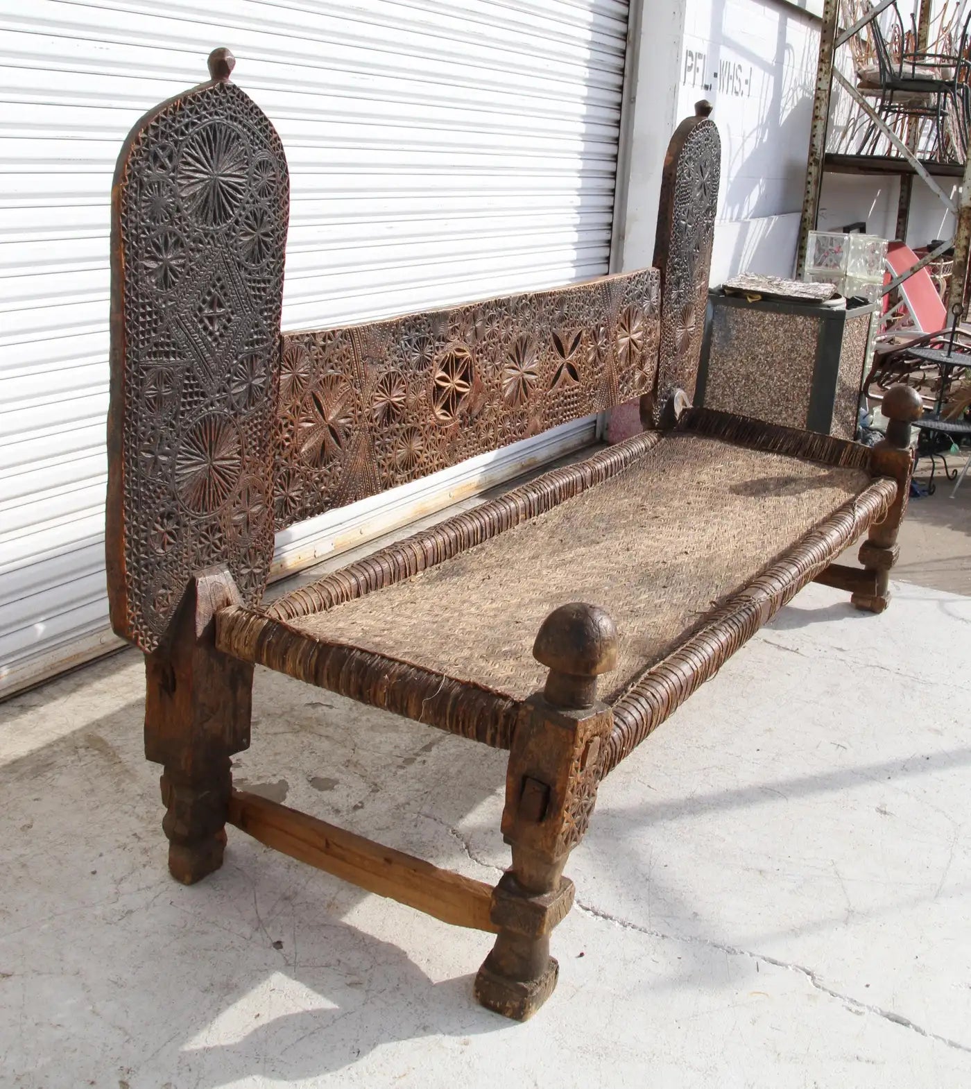 Antique 19th Century Swat Valley Charpoi Bench